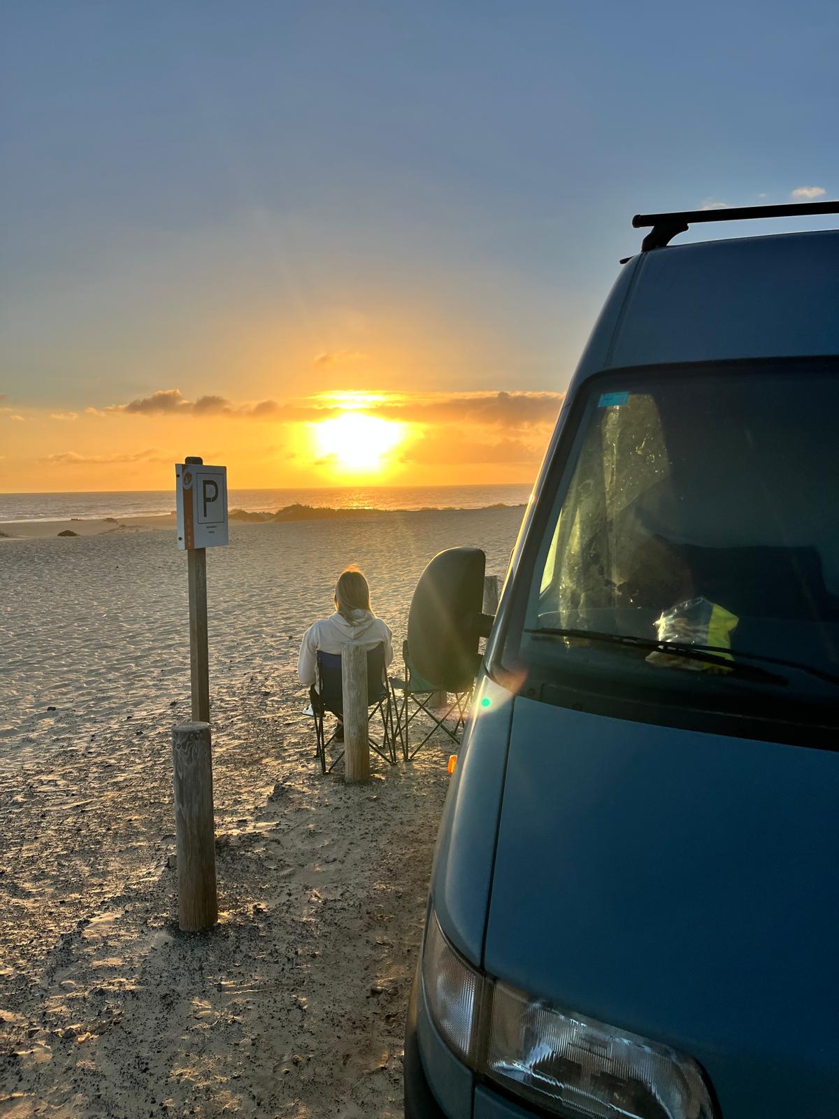 Tibi camper by the beach in Fuerteventura